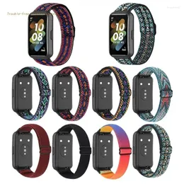 Uhrenarmbänder Schweißfestes Smart-Watch-Armband für Huawei Band 7 Wasserdichtes verstellbares Armband Sport Nylon-Armband Dura