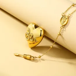 Naszyjniki wisiorek Lana del Rey Trendy LDR ze stali nierdzewnej Naszyjnik sercowa punkowa kobieta z łyżką innowacyjną biżuterię wysokiej jakości