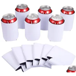 Garrafas de água Neoprene Insator Cooler Garrafa de Água Ers Sublimação Em Branco Drinkware Handle Can Mangas Borracha Publicidade Presente Promotio Dhnl0