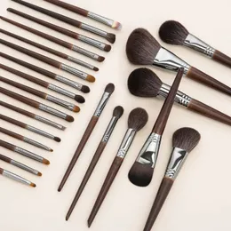OVW Natural Makeup Borstes Set Eyeshadow Make Up Brush Get Hair Kit Foundation Powder Blending Beauty 240126