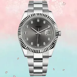 designerski zegarek męski 41 mm Automatyczny zegarek mechaniczny AAA 2813 ruch zegarek ze stali nierdzewnej 31 36 mm szary diament lady luksusowy prezent Orologi di Lusso