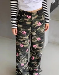 Frauen Hosen Mode Klaue Druck Und Diamant Camouflage Ropa De Invierno Para Mujer Con Envio Gratis Casual Cargo Frauen