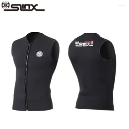 Roupa de banho feminina slinx wetsuits 3mm neoprene sem mangas colete para mergulho surf windsurf kitesurf equipamentos