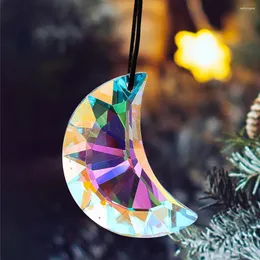 Lampadario di cristallo 50MM AB Colore Lune Suncatcher Prismi Finestre lucenti Parti sospese Accessori per decorazioni per la casa fai da te