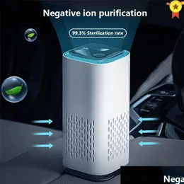 Other Home & Garden Air Purifier Cleaner For Home Hepa Filters Usb Low Noise Portable Car Xiomi With Night Light Desktop Drop Delivery Dhxie