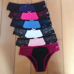 Kadın Panties 3 Parçayı/Set Kadın Seksi iç çamaşırı dantel iç çamaşırı külotları için kadın culottes pamuk brifingler bayan pantys moda