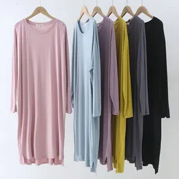 Women's Sleepwear Loose Big Size Nightwear Dress For Women Long Sleeve Spring Summer Nightgowns Female Modal Comfortable Nightdress