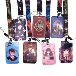 Keychains Student Cartoon Certential Holder Neck Lanyard för passkort Anime Partihandel ID Hang