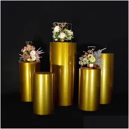 Party Decoration Wrought Iron Lacquered Cylindrical Dessert Table Fivepiece Set Of Wedding Props Scene Layout Display Drop Homefavor Dhpyn