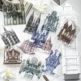 Sheets Medieval Castle Series Vintage Building Decor Material Paper Creative DIY Journal Collage Stationery