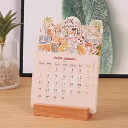 Dekorative Figuren 2024 Bloomy Flowers Tischkalender, vielfältige Anwendungsmöglichkeiten, Weihnachtsgeschenk