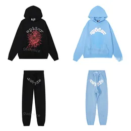 örümcek kapüşon sp5der spyder eşofman eşofmanları gevşek kapüşonlu uzun kollu yüksek cadde yüksek kaliteli köpük örümcek ağ grafik pembe sweatshirts kadın kazak kapüşony