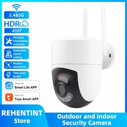 2.4G/5G Dual Band WiFi Surveillance Camera 4MP Onvif Waterproof Motion Detection Outdoor IP Alarm Home Security Cameras