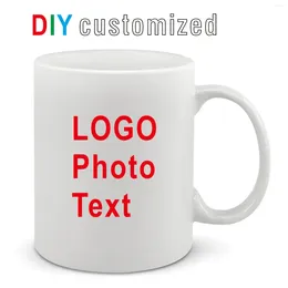 Tazze FAI DA TE Personalizzato 350ML 12 once Tazza di Ceramica Stampa Immagine Po LOGO Testo Personalizzato Caffè Latte Tazza Regalo Creativo Regalo Carino