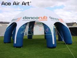 10 أمتار 32.8 قدم ديا بالجملة محطات خيمة العنكبوت القابلة للنفخ محطات الأحداث Air Dome Canopy خيمة مع غطاء قابل للإزالة للإعلان