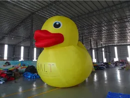 wholesale High quality Personalized 10/13.2/16.4 feet height giant inflatable rubber yellow duck model 3/4m tall cartoon for decoration toys