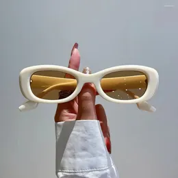نظارة شمسية صغيرة بيضاوية للنساء التدرج الأزياء خمر نظارات الشمس العصرية UV400 ظلال نظارات العدسة دي سول بارا هومبر LENTE
