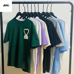 Men's T Shirts This Is The Latest Love Big Logo Double Yarn Cotton Launched By A Trendy Brand Store In 2024 Same Summer T-Shirt For Couples