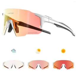 Наружные очки Kapvoe Pochromic солнцезащитные очки UV400 Велокаринг -бокалы для велосипедов Человек, управляющий женщинами велосипедные очки