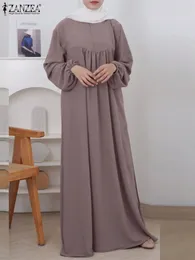 Abbigliamento etnico ZANZEA Musulmano Turchia Abaya Moda donna Abito lungo Ramadan Maxi Vestito estivo Robe Femme Dubai Hijab Vestido Isamic Kaftan