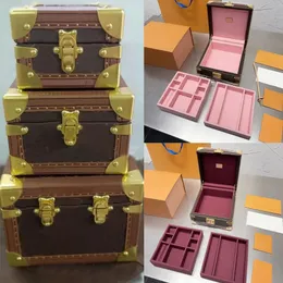 Designer Bags Box Leather Watch Box Women Mens Luxury Organizer Jewelry Storage Box 3 Size Fashion Women Rings Tray Cosmetic Case Bag