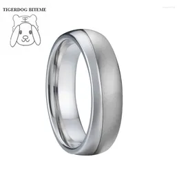 Cluster Rings Custom Silver Color Titanium Steel Ring For Men Marriage Alliances Big Size Jewelry Finger Women Without Stones