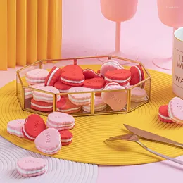 Flores decorativas biscoitos modelo simulação brinquedo dos desenhos animados bolo falso sobremesa mesa bonito crianças tiro adereços ornamentos