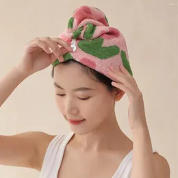 Towel 2024 Double-sided Terry Yarn-Dyed Absorbent Hair Dryer Hat Pure Cotton Long-staple Ins Air-Dried