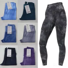 Lu Align Lu Girl Nu Yogas Calças Compridas Alta Elasticidade Exercício Calças Completas Jogging Nona Calça Mulher Leggings Atléticas Ao Ar Livre Tornozelo L Alto