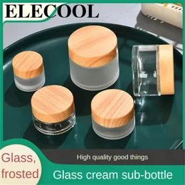 Förvaringsflaskor glasflaska tom luftlös pumpbehållare kosmetika hudvård produkter små smycken enkla och eleganta ögonkräm grädde