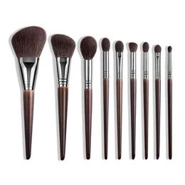 OVW Professionella sminkborstar Set Natural Hair Powder Foundation Blusher Eye Shadow Brow Liner Brush Tool Goat 240126