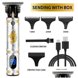 Hair Trimmer Epack Lcd Rechargeable T9 Waterproof Professional Electric Shaver For Men Razor Mower Beard Barber Shaving Hine Drop Deli Ota5M