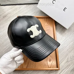 Capa mody czapka czarna skórzana czapki baseballowe mężczyźni i kobiety Sumowal Casual Skórzany kapelusz z płótnem Setki Takeprotection Sun Hats Retro Classic Duck Cap