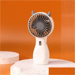 Fãs atacado bonito forma portátil usb recarregável mini chicote fãs mão ventilador de resfriamento gota entrega casa jardim eletrodomésticos ac dhcf1