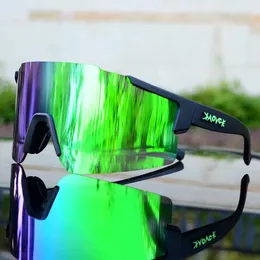 Açık gözlük kapvoe kutuplaşmış bisiklet gözlükleri mtb yeşil bisiklet gözlükleri bisiklet spor güneş gözlüğü oculos ciclismo