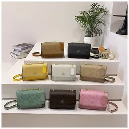 Co bayan klasik baskılı organ çanta tasarımcısı vintage çok yönlü zincirler çantalı gündelik trend omuz çantaları erkek unisex haberci çantalar satchel 8 koororlar