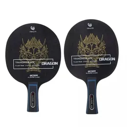 Raquete de tênis de mesa lâmina de carbono bastão profissional ping pong 5 camadas madeira 2 ataque rápido remo ofensivo 240122