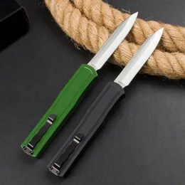 Factory Price F20 AUTO Tactical Knife 440A Satin Blade Zinc-aluminum Alloy Handle Outdoor Camping Hiking EDC Pocket Knives with Nylon Bag