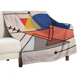 Decken Midcentury Modern Abstraction Throw Blanket Fluffy Picnic Luxury Thicken