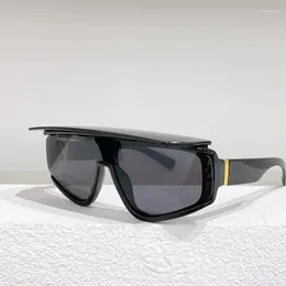 Occhiali da sole 2024 Moda DN6177 Lusso per le donne Grande scudo Fresco marchio Retro Designer Occhiali da uomo Oculos Gafas