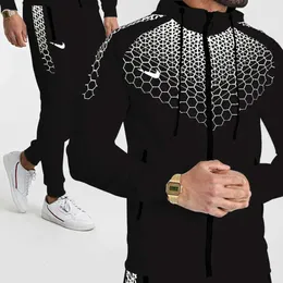 Kurtki z kapturem Space Bawełna spodnie damskie dna Joggers Man Running Jacket Muti Mens Sports 440