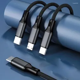 In 1 Multiple Charge Cord USB C To Dual Micro Connector Fast Charging Cable For Cell Phones Tablets And More