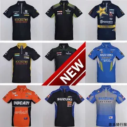 Camisa polo de verão A-Star Ducati Racing Road para motocicleta de secagem rápida