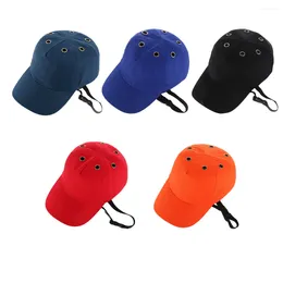 Ball Caps Workshop Breathable Polyester Baseball Hat Shockproof Safety Cap Portable Adjustable Peaked Hats Head Protector