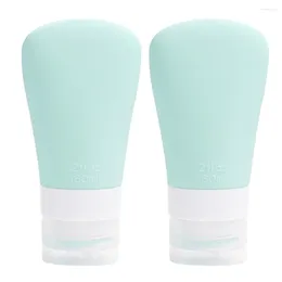 Garrafas de armazenamento 2 PCS Sub de maquiagem de viagem para dispensadores de sabão Gel higienizador de silicone