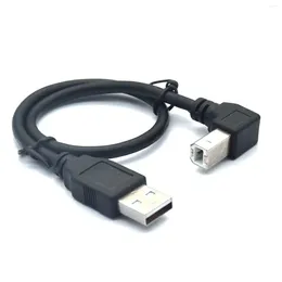 USB 2.0 A 수컷에서 B B 형 케이블 BM 각도 상단 및 하단 왼쪽 오른쪽 코너 프린터 스캐너