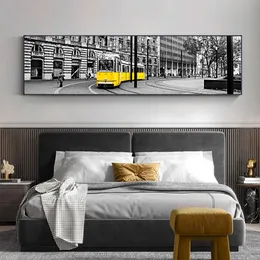 Mural Wall Art Canvas Painting Mordern Black City Tam Urban Landscape Posters Print HD Image Picture Living Room Home Decoration 240129