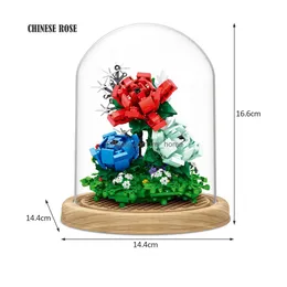 Blöcke Baustein Blume Orc Serie Bonsai Mädchen Bauen Spielzeug Blumen ADT Anordnung Montage Spielzeug für Geschenke 230718 Drop Lieferung M Dhu3O