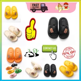 Дизайнерские тапочки Little Bear на платформе, повседневные тапочки, женская мужская одежда, легкие дышащие, супер мягкие летние пляжные туфли на каблуке на открытом воздухе