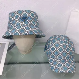 Designer Bucket Hat Baseball Cap justerbara hattar för män Kvinna monterade hattar Casquette Femme Luxe Gorras full geometrisk mönster solhattar